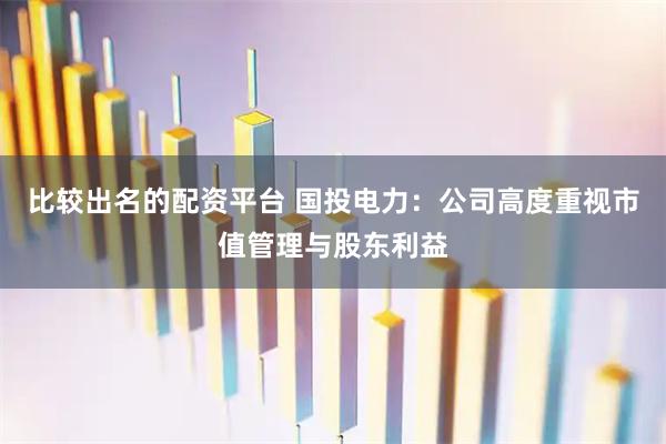 比较出名的配资平台 国投电力：公司高度重视市值管理与股东利益